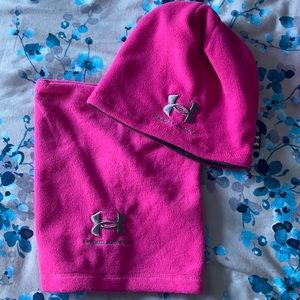 Under armour reversible hat and neck warmer